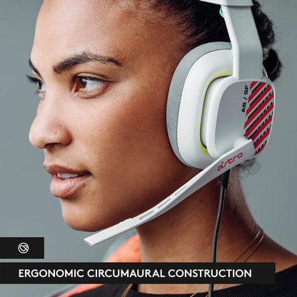 ASTRO A10 Gen 2 Wired Gaming Headset - Immersive Over-Ear Headphones for Xbox & PC - Sleek White Design