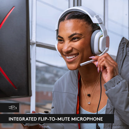 ASTRO A10 Gen 2 Wired Gaming Headset - Immersive Over-Ear Headphones for Xbox & PC - Sleek White Design
