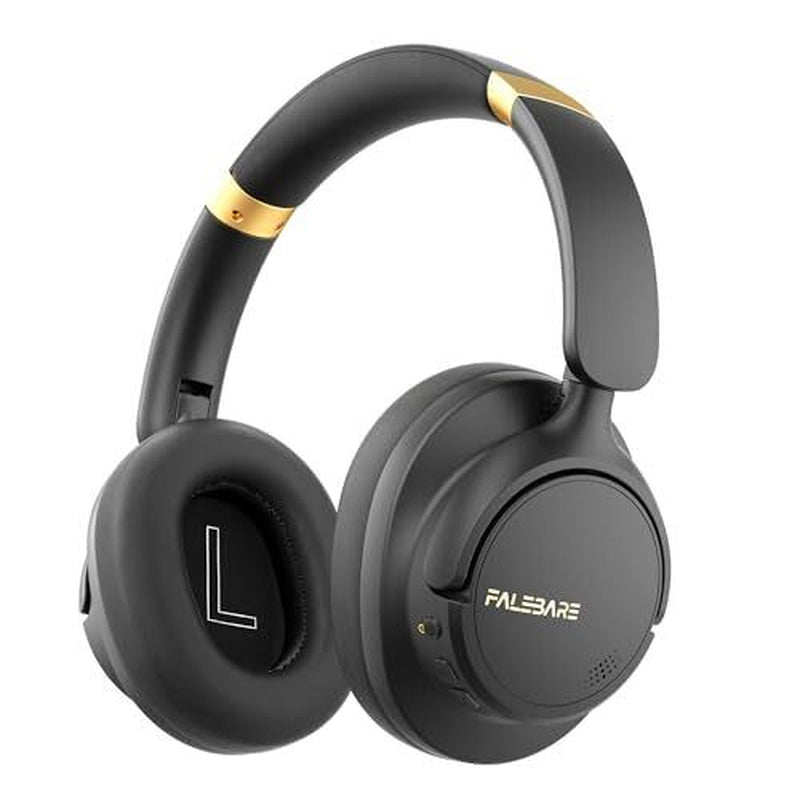 Premium Noise Cancelling Bluetooth Over-Ear Headphones - Sleek Black Design