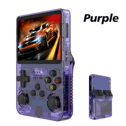 Open Source R36S Retro Handheld Gaming Console with Linux System, 3.5-Inch IPS Screen, Portable Video Player, 64GB/128GB Game Storage