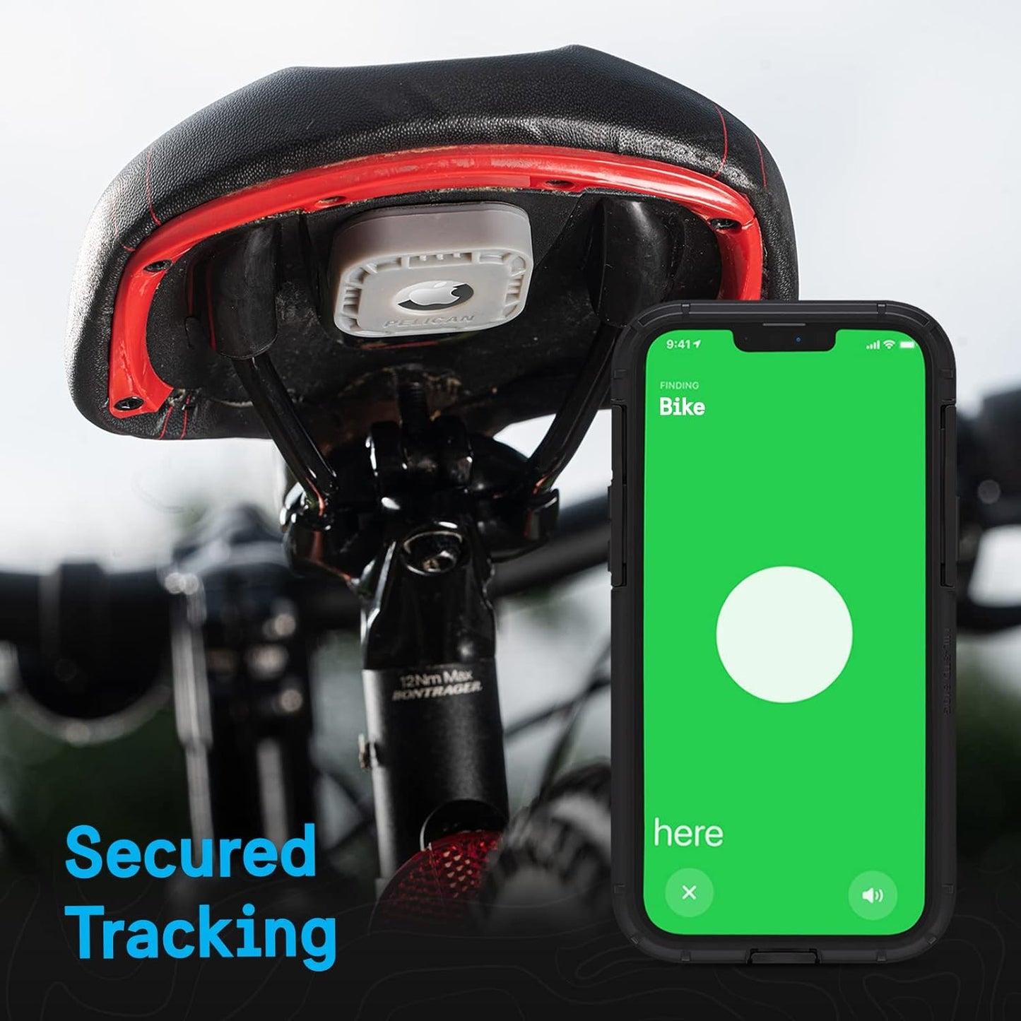 Apple AirTag Holder - 1-Pack Rugged Shockproof Case with 3M Adhesive Sticker for Travel, Luggage, Bike, Car, and Remote - Grey