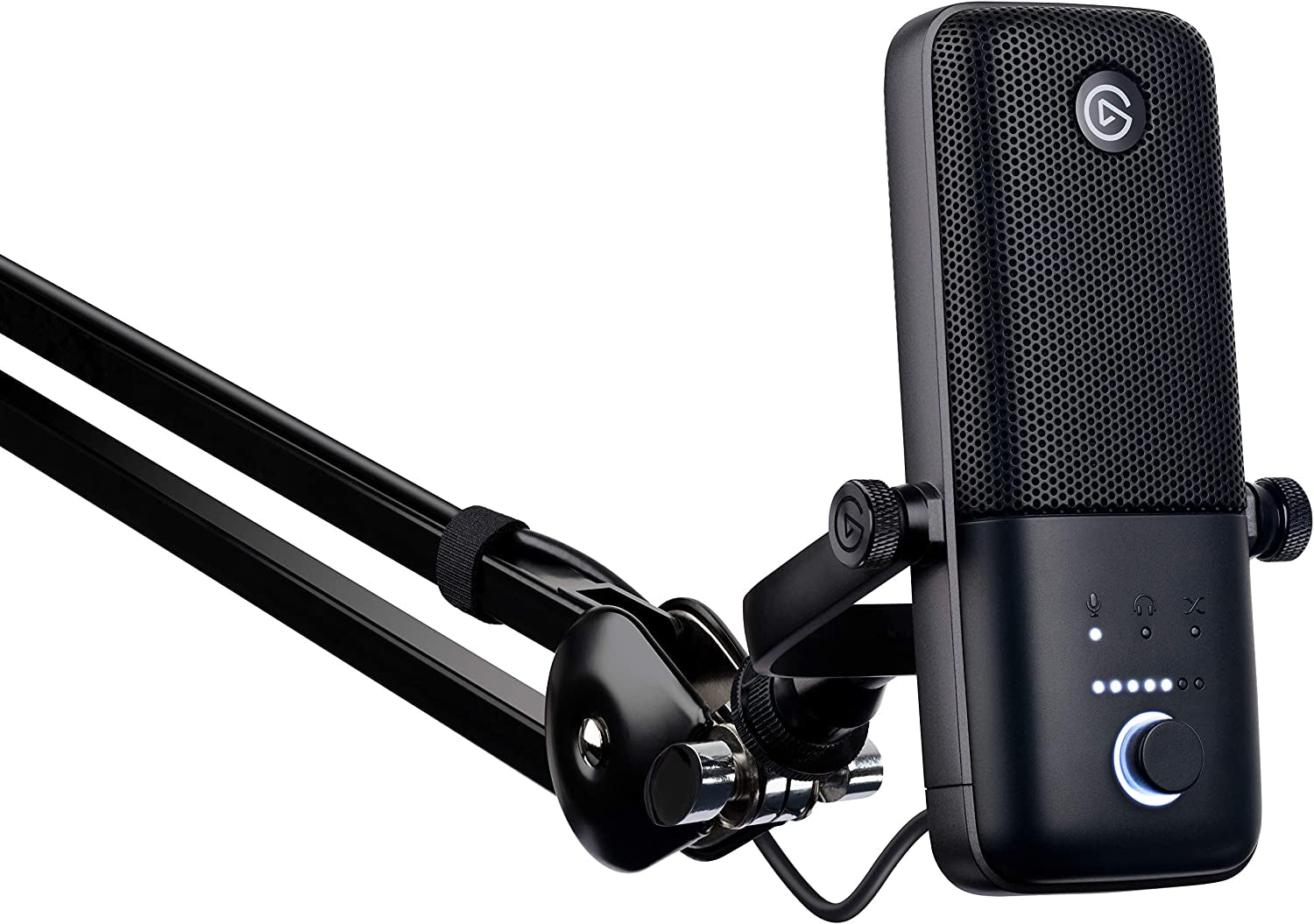 Wave:3 Premium USB Condenser Microphone for Studio-Quality Streaming, Podcasting, Gaming & Home Office - Includes Free Mixer Software & Sound Effects, Easy Plug 'N Play for Mac & PC