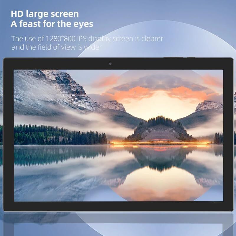 Powerful 10-Inch Android 12 Tablet - 64GB Storage & 4GB RAM - Sleek Blue Design