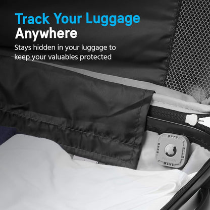 Apple AirTag Holder - 1-Pack Rugged Shockproof Case with 3M Adhesive Sticker for Travel, Luggage, Bike, Car, and Remote - Grey