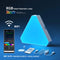 Transform Your Space with the LED Triangular Quantum RGB Wall Lamp – Smart Rhythmic Background Light for Bedroom, Nightstand & Office Decor
