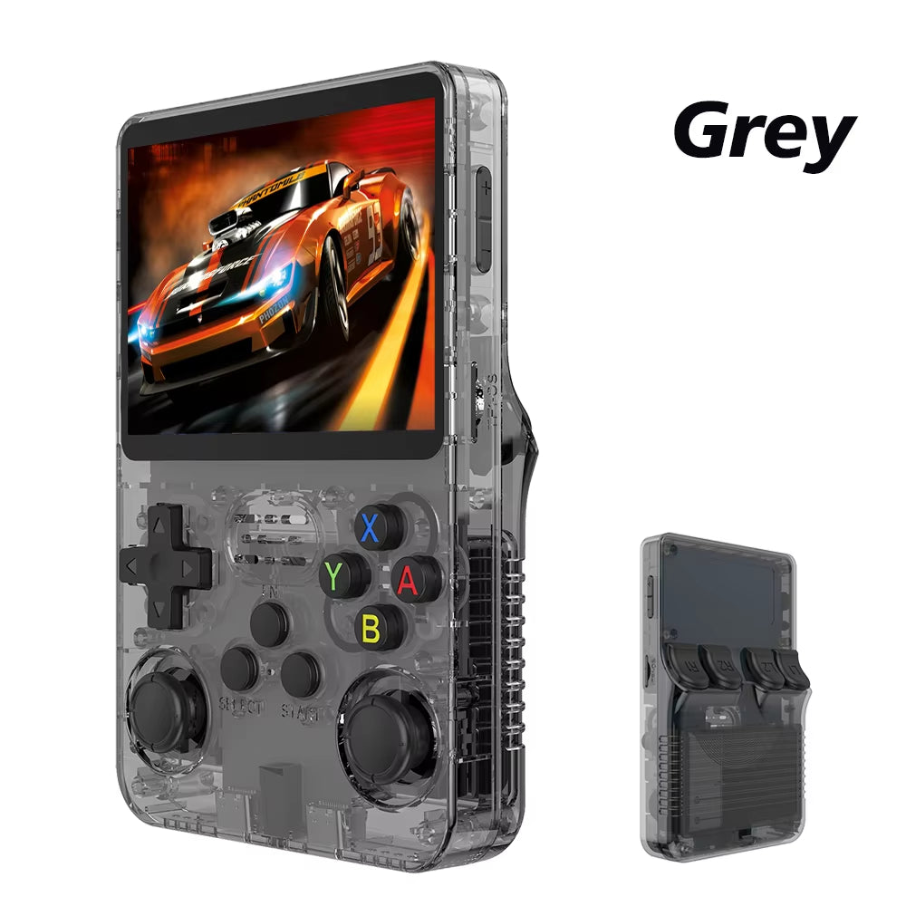 Open Source R36S Retro Handheld Gaming Console with Linux System, 3.5-Inch IPS Screen, Portable Video Player, 64GB/128GB Game Storage