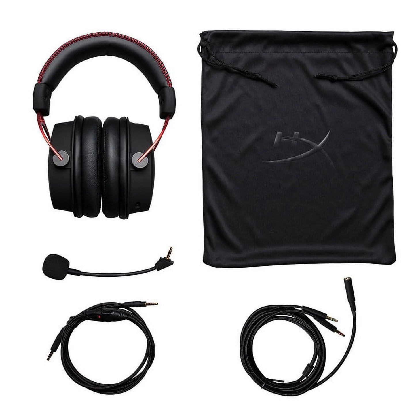 HyperX Cloud Alpha Red Wired Over-Ear Gaming Headset - Immerse Yourself in Superior Sound!