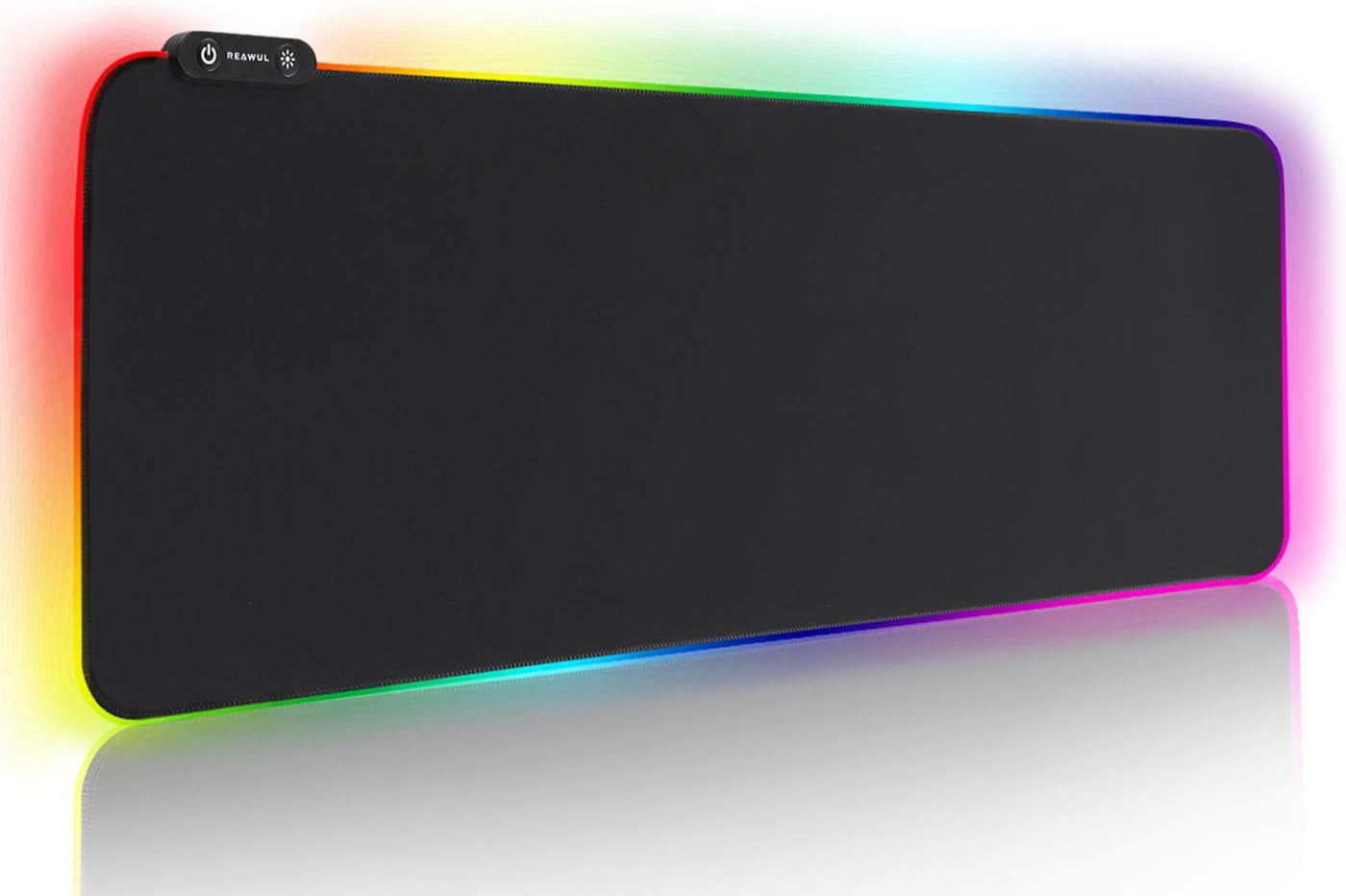 Oversized RGB Gaming Mouse Pad with 14 Lighting Modes, Anti-Slip Rubber Base, and Waterproof Surface - Extra Large 31.5 x 11.8 Inches