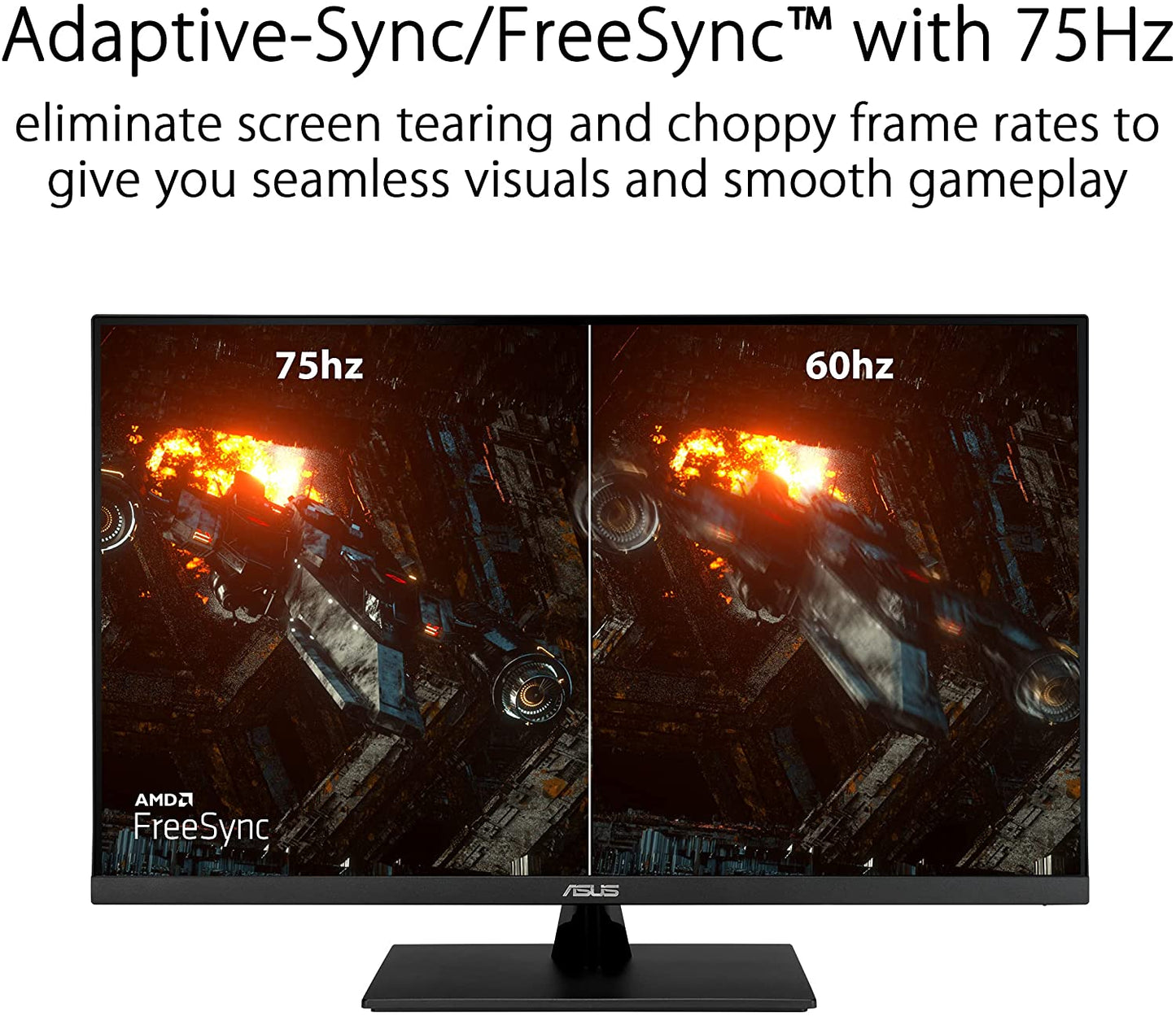 31.5-Inch WQHD Monitor - Stunning 2560 x 1440 IPS Display, HDR10, 100% sRGB, Adaptive Sync, Eye Care Features, Slim Frameless Design, Integrated Speakers, Adjustable Tilt, HDMI & DisplayPort Inputs