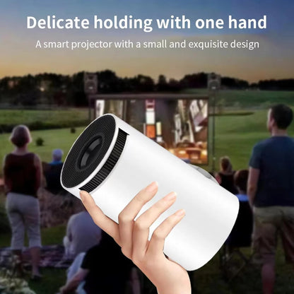 Compact 4K Outdoor Projector with WiFi and Bluetooth Connectivity