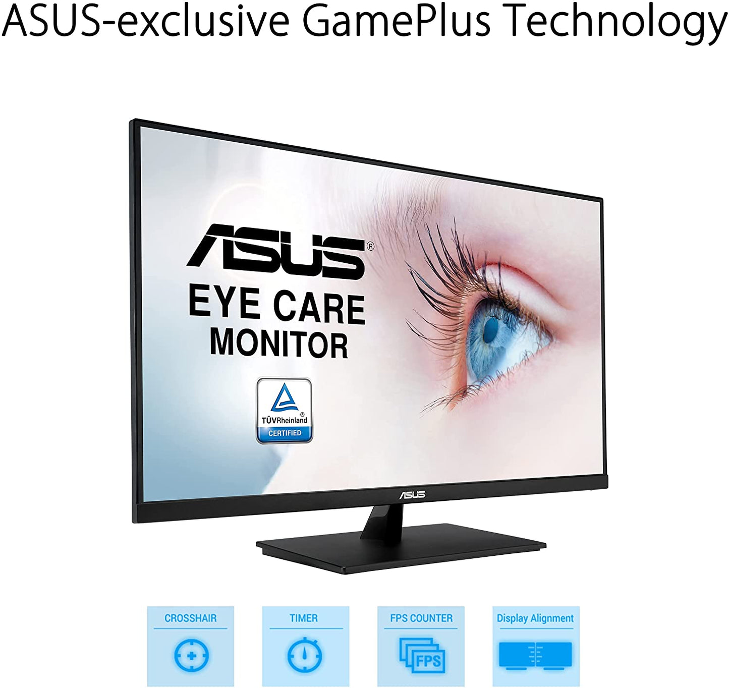 31.5-Inch WQHD Monitor - Stunning 2560 x 1440 IPS Display, HDR10, 100% sRGB, Adaptive Sync, Eye Care Features, Slim Frameless Design, Integrated Speakers, Adjustable Tilt, HDMI & DisplayPort Inputs