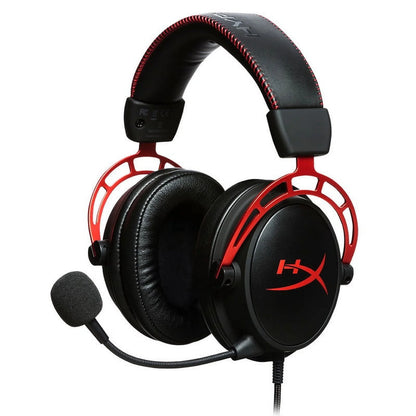 HyperX Cloud Alpha Red Wired Over-Ear Gaming Headset - Immerse Yourself in Superior Sound!