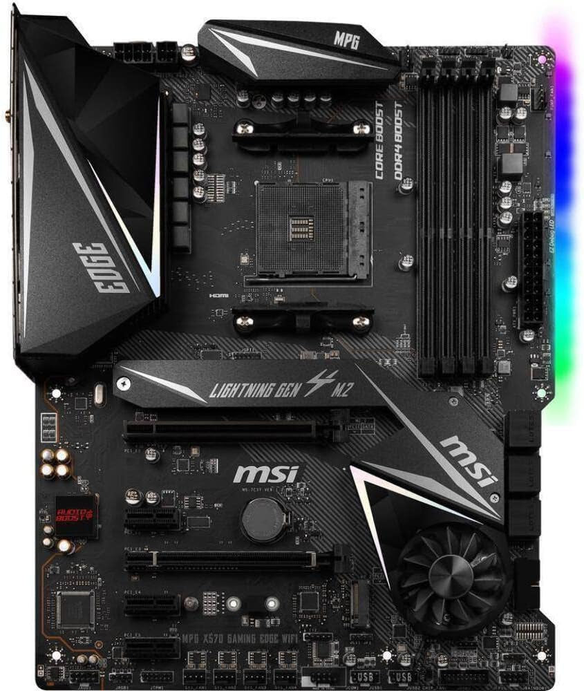 Premium MPG X570 Gaming Edge WiFi Motherboard - Unleash AMD Performance with PCIe 4.0, DDR4, and Superior Connectivity!