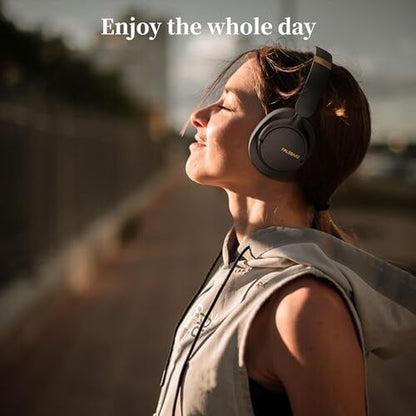 Premium Noise Cancelling Bluetooth Over-Ear Headphones - Sleek Black Design