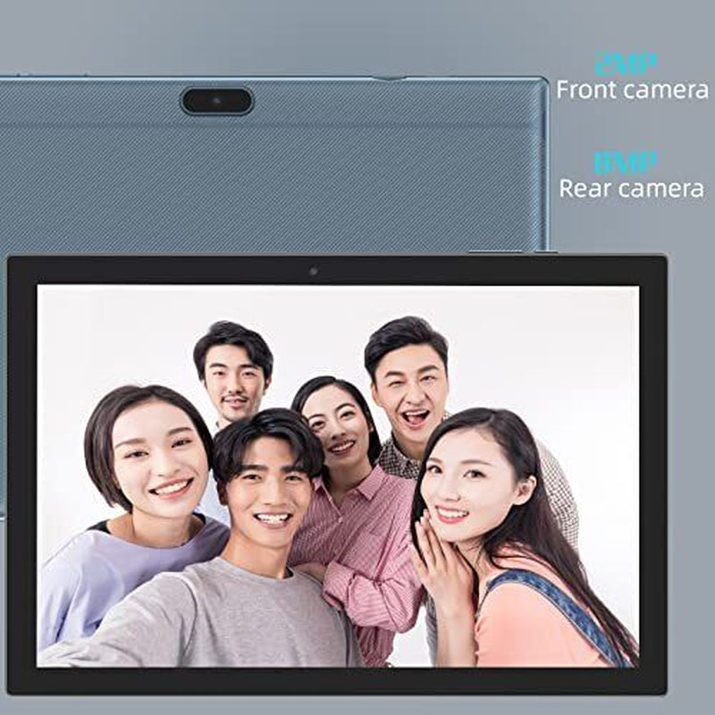 Powerful 10-Inch Android 12 Tablet - 64GB Storage & 4GB RAM - Sleek Blue Design