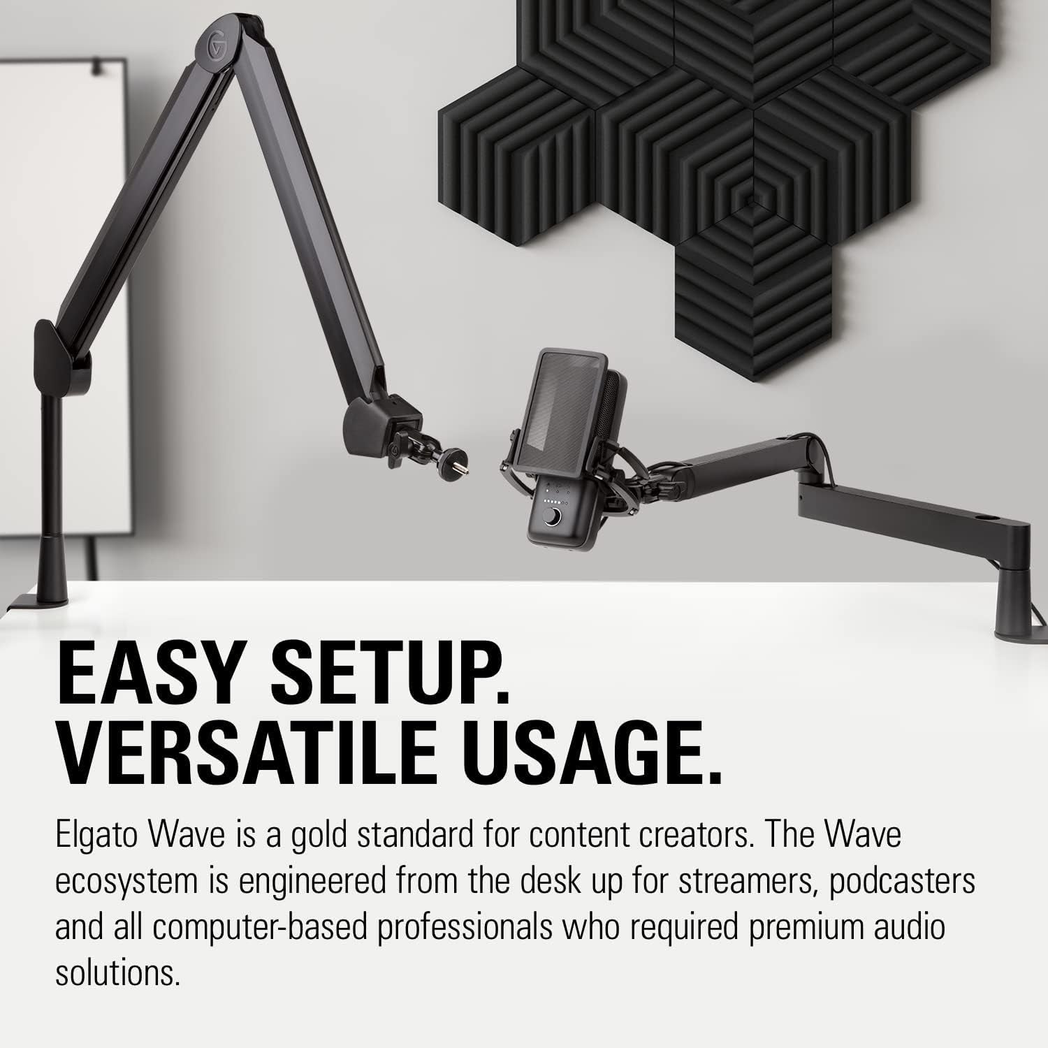 Wave:3 Premium USB Condenser Microphone for Studio-Quality Streaming, Podcasting, Gaming & Home Office - Includes Free Mixer Software & Sound Effects, Easy Plug 'N Play for Mac & PC