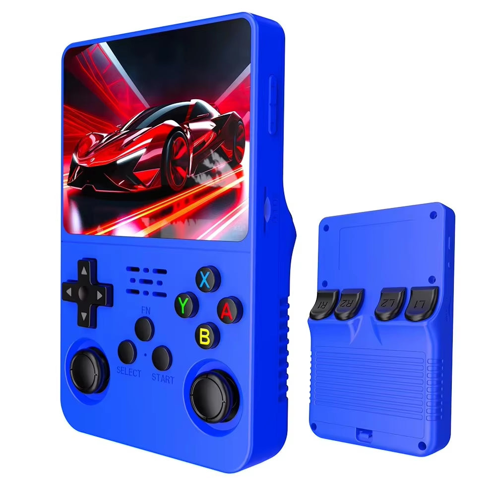 Open Source R36S Retro Handheld Gaming Console with Linux System, 3.5-Inch IPS Screen, Portable Video Player, 64GB/128GB Game Storage