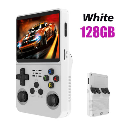 Open Source R36S Retro Handheld Gaming Console with Linux System, 3.5-Inch IPS Screen, Portable Video Player, 64GB/128GB Game Storage