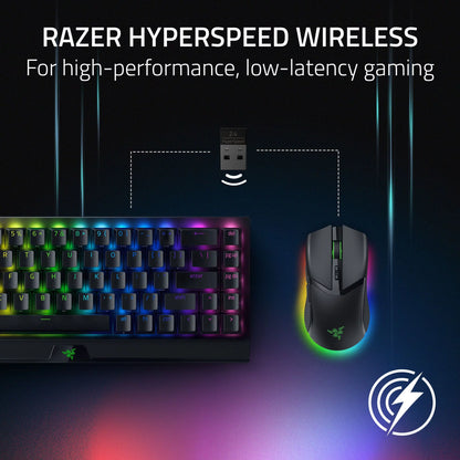 Cobra Pro Ultra-Lightweight Wireless Gaming Mouse - Customizable Chroma RGB, Only 77G, Sleek Black Design