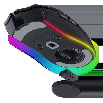 Cobra Pro Ultra-Lightweight Wireless Gaming Mouse - Customizable Chroma RGB, Only 77G, Sleek Black Design