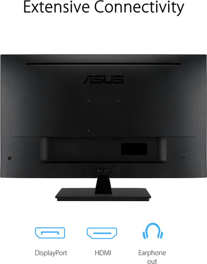31.5-Inch WQHD Monitor - Stunning 2560 x 1440 IPS Display, HDR10, 100% sRGB, Adaptive Sync, Eye Care Features, Slim Frameless Design, Integrated Speakers, Adjustable Tilt, HDMI & DisplayPort Inputs
