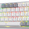 K617 Fizz 60% Wired RGB Mechanical Gaming Keyboard - 61 Keys Hot-Swap Compact Design with White and Grey Keycaps, Linear Red Switches, and Professional Driver/Software Support