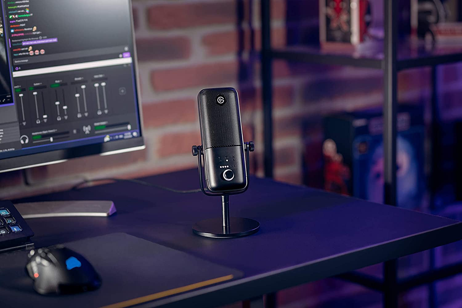 Wave:3 Premium USB Condenser Microphone for Studio-Quality Streaming, Podcasting, Gaming & Home Office - Includes Free Mixer Software & Sound Effects, Easy Plug 'N Play for Mac & PC