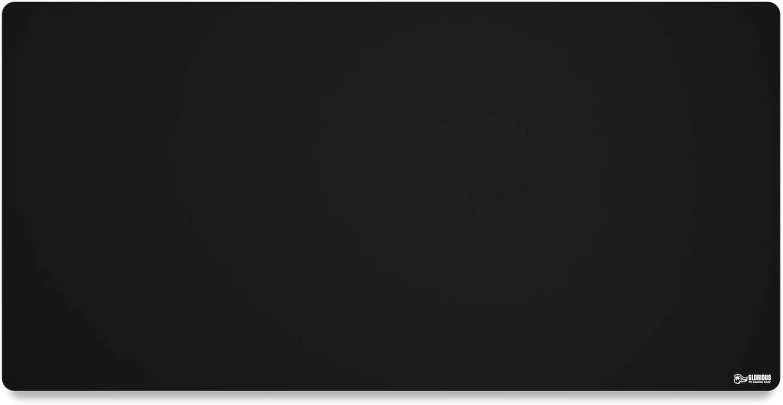 Ultimate 3XL Extended Gaming Mouse Mat - Large 24"x48" Black Cloth with Stitched Edges