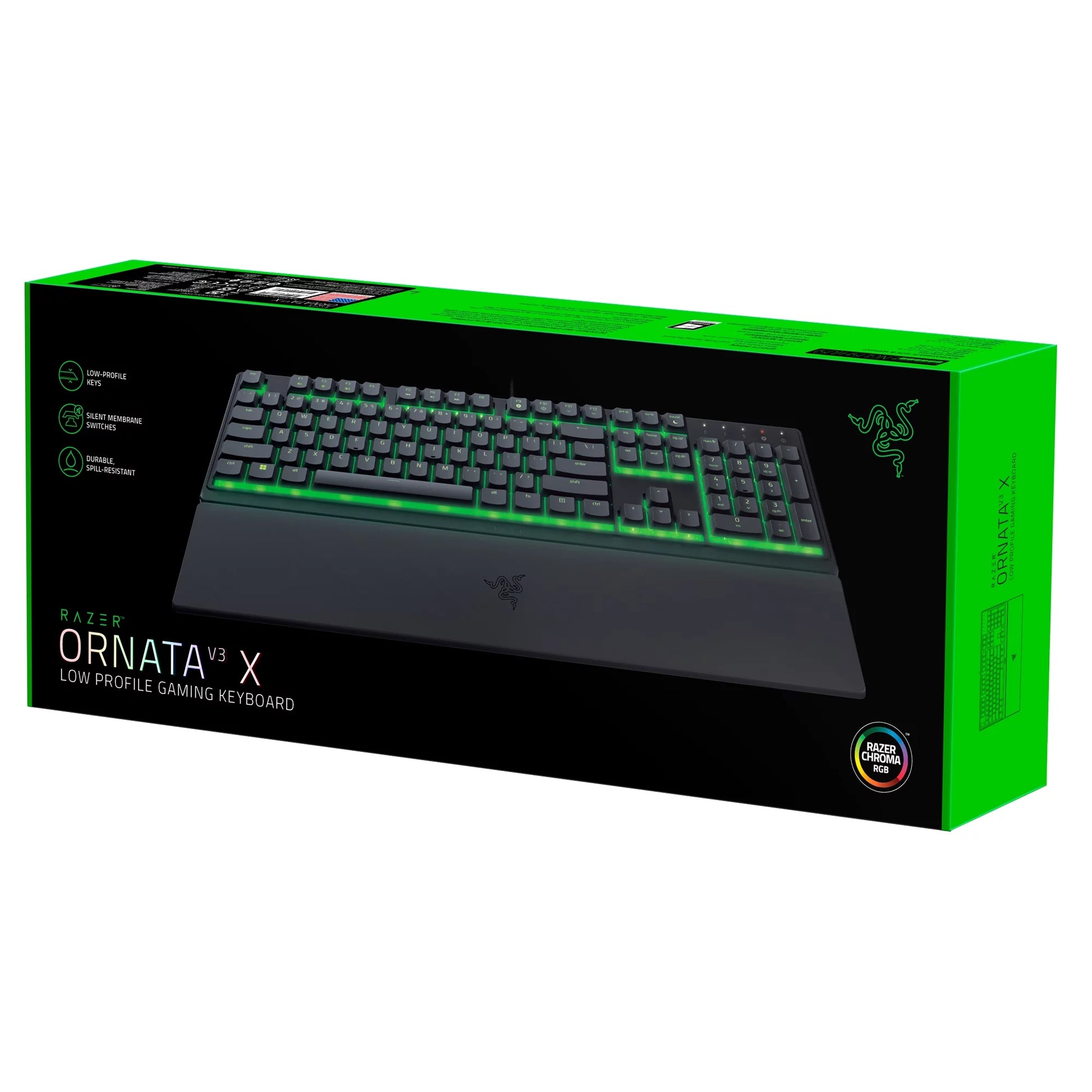 Ornata V3 X Full-Size RGB Gaming Keyboard with Comfortable Wrist Rest - Perfect for PC Gaming!