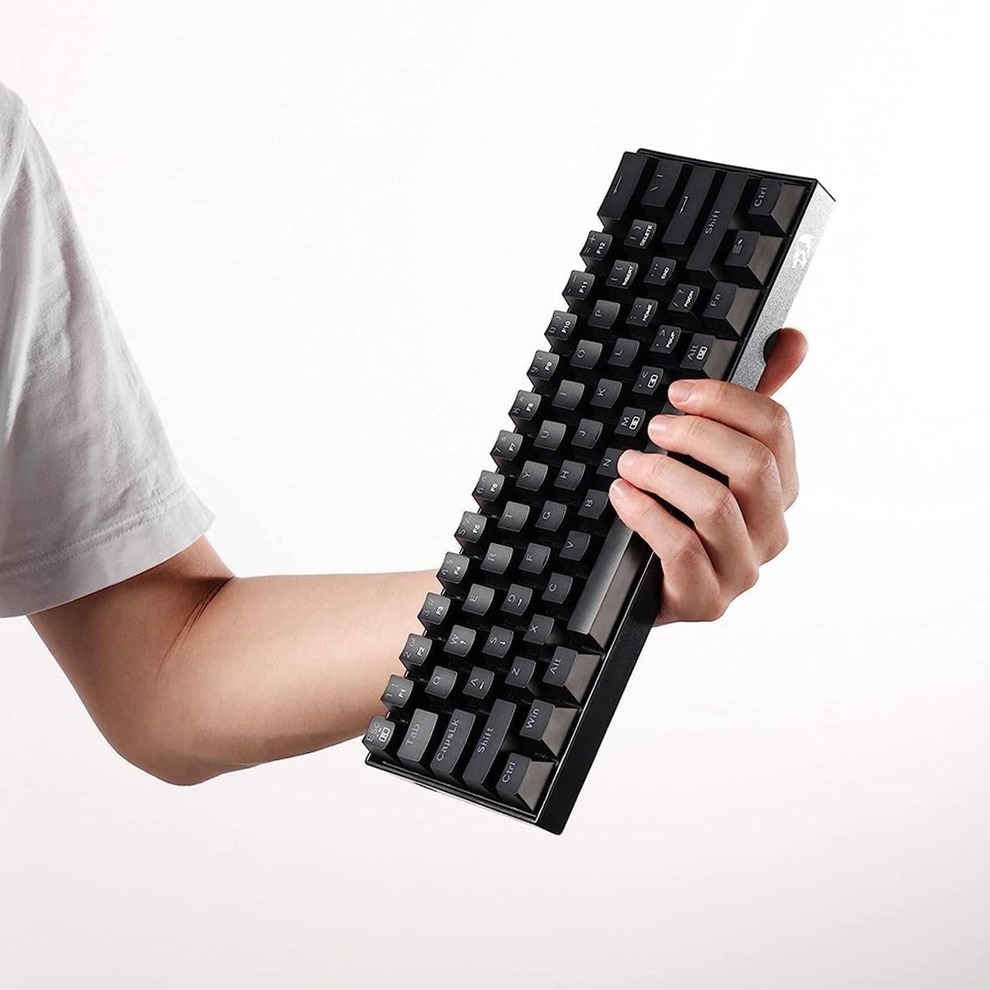 K630 Dragonborn 60% Compact Mechanical Gaming Keyboard with RGB Lighting, 61 Keys, Tactile Brown Switches, and Professional Driver Support - Black