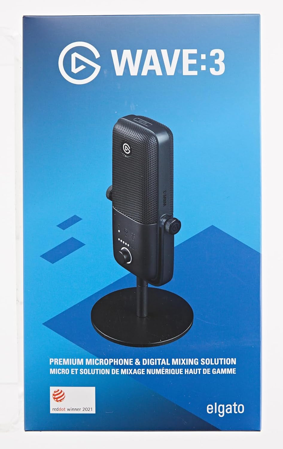 Wave:3 Premium USB Condenser Microphone for Studio-Quality Streaming, Podcasting, Gaming & Home Office - Includes Free Mixer Software & Sound Effects, Easy Plug 'N Play for Mac & PC
